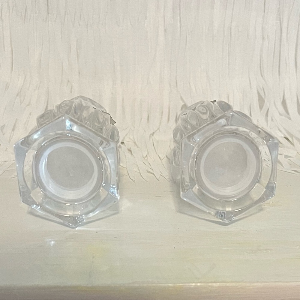 Mikasa Crystal Icicles Salt & Pepper Shakers Set.  Excellent condition! - Picture 5 of 9